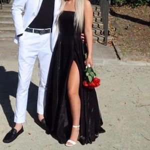 Bella Iridescent Black Formal Dress